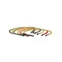 Priyaasi Multicolor Stone Gold-ColorHair Band Set of 6, 8 image