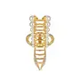 Priyaasi Pearl Studded Fish Tail Gold-ColorClaw Clip, 10 image