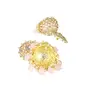 Priyaasi Pretty k Pearl Gold-ColorJhumka Earrings, 8 image