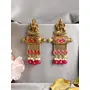 Priyaasi k Goddess Laxmi Gold-ColorDrop Earrings, 2 image