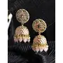 Priyaasi Pretty k Pearl Gold-ColorJhumka Earrings, 2 image