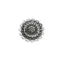 Priyaasi Stylish Floral Motif Silver Earring Set, 7 image