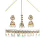 Priyaasi Multicolor Floral Kundan Golden ColorChoker Jewellery Set, 2 image
