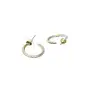 Priyaasi Patterned Golden ColorMini Hoops Earrings for Womens Girls - Trendy Modern Earrings Gold, 4 image