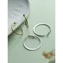 Priyaasi Classic Rose Gold And Silver ColorHoops Earrings for Womens Girls - Fashionable Modern Earrings Set of 2, 8 image