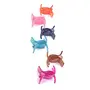 Multi-Color Plastic Set of 6 Claw Clip Hair Accessories, 12 image