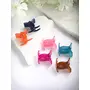 Multi-Color Plastic Set of 6 Claw Clip Hair Accessories, 5 image