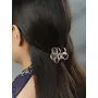 Priyaasi Stones Studded Golden ColorSet of 2 Claw Clip Hair Accessories, 8 image