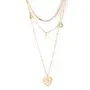 Priyaasi Golden ColorPendant Layered Necklace, 14 image