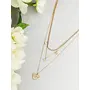 Priyaasi Golden ColorPendant Layered Necklace, 5 image