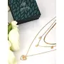 Priyaasi Golden ColorPendant Layered Necklace, 8 image