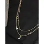 Priyaasi Golden ColorStar & Crescent Charm Necklace, 2 image
