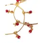Priyaasi Golden ColorKundan Anklets for Women and Girls (Gold & Maroon), 5 image