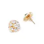 Priyaasi Traditional Gold & Off White Gold-ColorKundan Studs For Women and Girls, 2 image