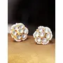 Priyaasi Traditional Gold & Off White Gold-ColorKundan Studs For Women and Girls, 8 image