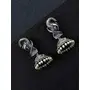 Priyaasi Silver-ColorJhumka Earrings With Beads for Women (Silver), 8 image