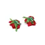 Priyaasi Maroon Artificial Rose Hair Clips/s for Women and Girls (Pack of 2 pcs), 5 image