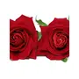 Priyaasi Maroon Artificial Rose Hair Clips/s for Women and Girls (Pack of 2 pcs), 2 image