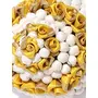 Priyaasi Traditional Yellow & White Floral Hair Juda Accessory Hair Bun For Women and Girls, 10 image