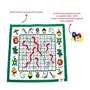 Desi Toys Dashavatar Snakes and Lers/Saap Seedi | Canvas Fabric Board | Indian Mythological Themed | Strategy Board Games | 15"x15" Play Mat | Family Games for Adults and | Ideal Gift, 5 image
