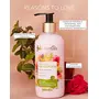 fabessentials Rose Tulsi Hand & Body Lotion | infused with Shea Butter | Moisturises & Softens Rough Skin Hand & Nail Cuticles - 300 ml, 3 image