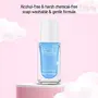 Princess By RENEE Bubbles Nail Paint for Pre-teens Girls Water-based Crafted in Japan Alcohol-free Soap-washable Gentle Formula For Young Girls Cruelty-free & Vegan Blu Maze 5ml, 2 image