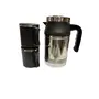 Dynore Stainless Steel 800 ml of Thermos with 2 Black Travel Mug- Set of 3, 3 image