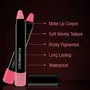 COLORESSENCE High Pigment Matte Lip Pencil Vitamins and Oxidant Infused 12 Hour Long Stay Smudge Proof Waterproof Lips Crayon - Disco Pink, 2 image