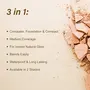 COLORESSENCE 3 in 1 Makeup Corrector (Concealer Foundation & Compact Powder) Cream Satin Finish Full Coverage Formula (Fair) - With Blender Sponge, 5 image