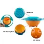 Safe-O-Kid - 360 Degree No Spill Bowl Orange and Green Pack of 1, 3 image