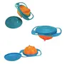 Safe-O-Kid - 360 Degree No Spill Bowl Orange and Green Pack of 1, 4 image