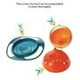 Safe-O-Kid - 360 Degree No Spill Bowl Orange and Green Pack of 1, 7 image