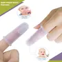 Safe-O-Kid- Extra Safe Oral hygiene Transparent Silicone Finger Brush Tongue Cleaner for Baby Teething/Gums with Attractive Case, 8 image