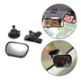 Safe-O-Kid 2 ABS Plastic Car Rear View Mirrors 360 Degree Rotational View Adjustable with Clips and Suction Cup Pack of 2, 2 image