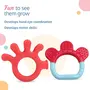 LuvLap Baby Silicone Teether for teething gums Dual Pack Teething Toy for Infants and Babies 100% Food Grade Silicone Finger & Ring design with Textured surfac, 5 image