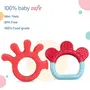 LuvLap Baby Silicone Teether for teething gums Dual Pack Teething Toy for Infants and Babies 100% Food Grade Silicone Finger & Ring design with Textured surfac, 2 image
