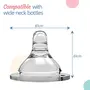 Luvlap Anti-Colic Natura Flo Teat/Nipple for Wide Neck Bottle 2pcs Variable Flow 9m+, 6 image
