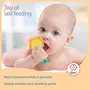 LuvLap Sunshine Silicone Teether Dual Design Pack (Yellow) 3m+ Ideal teether for 6 to 12 Months Baby BPA Free Teething Toys for Babies 2 pcs, 3 image