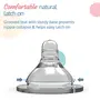 Luvlap Anti-Colic Natura Flo Teat/Nipple for Wide Neck Bottle 4pcs Medium Flow 3m+, 2 image