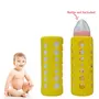 Safe-O-Kid - Pack of 4 - Silicone Baby Feeding Bottle Cover Sleeve Holder Insulated Protection All Bottle Types Large 250 ml Yellow, 2 image