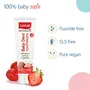 Luv Lap Naturals 100% Natural Baby Toothpaste 100g Strawberry Flavour SLS & Fluoride Free Kids Toothpaste Removes Plaque Prevents Bacteria Ensures White Teeth Neutral pH 12M+, 2 image