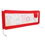 Luvlap Comfy Baby Bed Rail Guard for Baby (6 ft x 2.3 ft) 180cmx72cm Bed Rails for Baby & Toddler Safety Portable Baby Bed Fence Adjustable Height Single Side Bed Rail for Baby Printed Red New