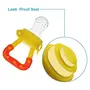 LuvLap Silicone Food/Fruit Nibbler with Extra Mesh Soft Pacifier/Feeder Teether for Infant Baby Infant Joystar Yellow BPA Free, 5 image