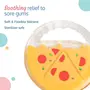 LuvLap Silicone Teether Pizza Pie (Yellow) 3m+ BPA Free, 5 image