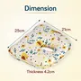 LuvLap Memory Foam Baby Head Shaping Pillow Baby Pillow for Preventing Flat Head Syndrome 25 cm X 21 cm X 4.2 cm 0m+ Bunny Shape Floral Print (Yellow), 6 image