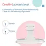 LuvLap Adore Manual Breast Pump 2 Level Suction Adjustment Soft & Gentle with Silicone Massage Cushion & Feeding Spoon with Squeezy food Grade Silicone Feeder bottle For Infant Baby 180ml, 4 image