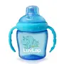LuvLap Baby Food and Fruit Feeder Twin Pack with Three Feeder Sack Sizes BPA Free Brown and Blue & LuvLap Hippo Sipper Blue, 5 image