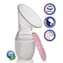 Luvlap Silicone Food Grade Breast Milk Catcher/Saver(White 100ml) & Baby Comb with Rounded Tip & Baby Hair Brush with Natural Bristles & Washable Maternity Nursing Breast Pads 6 Pcs, 3 image