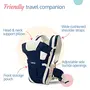 LuvLap Elegant Baby Carrier with 4 Carry Positions for 4 to 24 Months Baby Max Weight Up to 15 Kgs (Dark Blue) & LuvLap Washable Maternity Nursing Breast Pads 6 Pcs Reusable Leak-Proof, 4 image