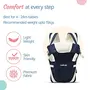 LuvLap Elegant Baby Carrier with 4 Carry Positions for 4 to 24 Months Baby Max Weight Up to 15 Kgs (Dark Blue) & LuvLap Washable Maternity Nursing Breast Pads 6 Pcs Reusable Leak-Proof, 3 image